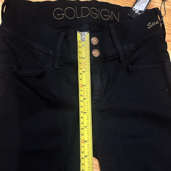 RARE Goldsign 26 Black Sissy Flare Jeans NWT made in USA - Picture 5 of 5